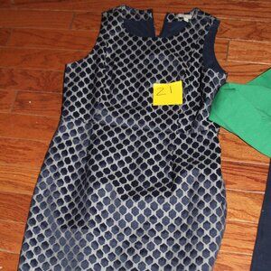 Women Navy and Grey Banana Republic Dress Size 14P